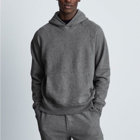 EVERLANE The Track Hoodie Heather Gray NWT - Picture 1 of 11